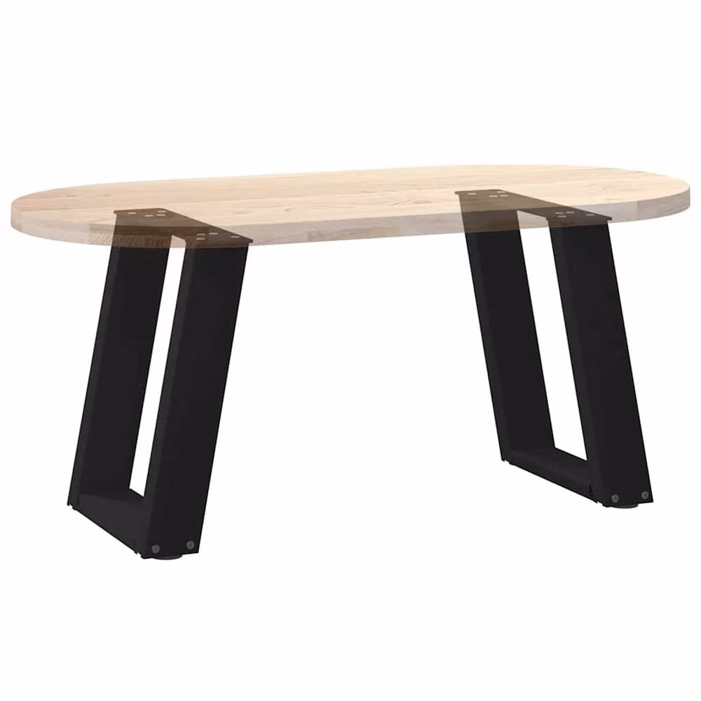 Berkfield Home U-Shaped Steel Coffee Table Legs, 2 Pieces, Black, W: 28 cm, H: 42.5 cm – 6
