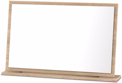 Welcome Dorset Large Rectangular Tabletop Dressing Table Mirror in Brown