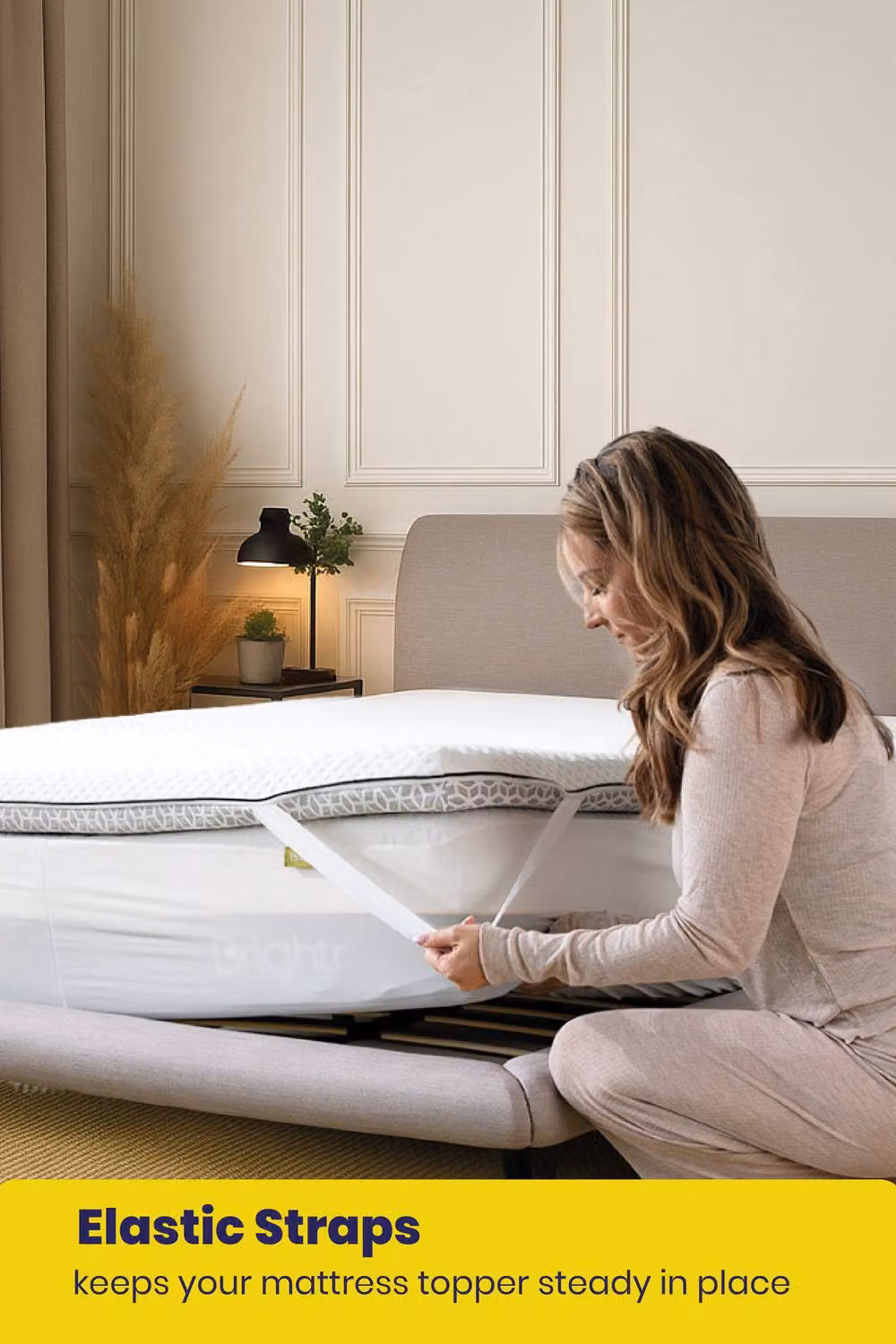 Brightr Sleep Brightr Titan Deluxe 2 in 1 Memory Foam Mattress Topper in White, EU Single Size – 5