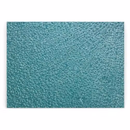 Purely Home Broken Glass Effect Rectangular Glass Worktop Protector in Turquoise, Blue and Multicolour with Non-Slip Feet, W: 39 cm x D: 28.5 cm