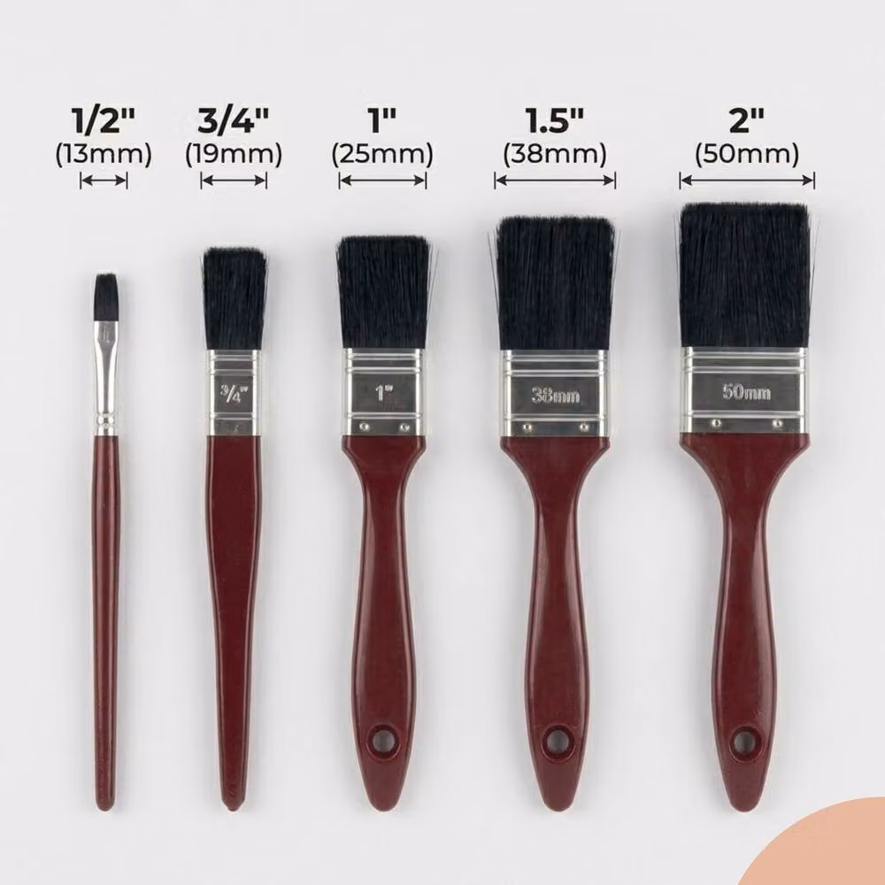 Bedsland 5pc Paint Brush Set in Multicolour for Smooth Painting and Decorating – 4