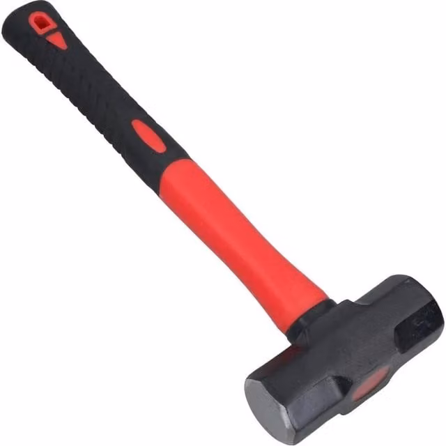 Garden Mile 3lb Mini Fibreglass Sledge Hammer in Red and Black