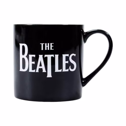 Half Moon Bay The Beatles Classic Drop T Band Logo Black Ceramic Coffee Mug 310ml – 4