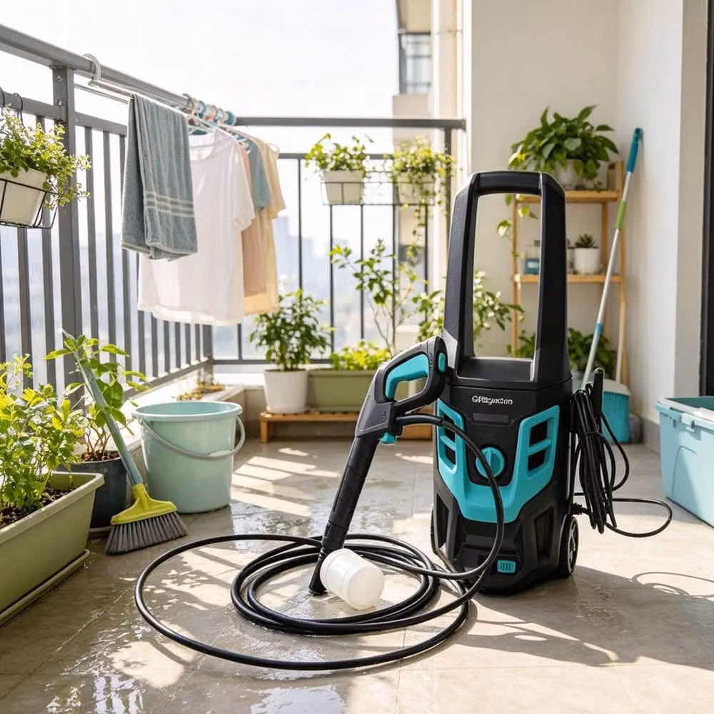 Gr8 Garden 1600W Pressure Washer 130 Bar Patio and Car Cleaner in Black – 8