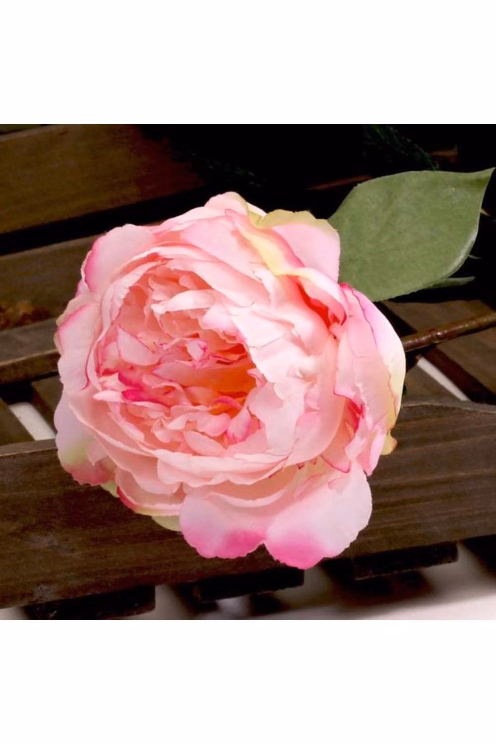 KDMD Soft Pink Single Peony Floral Decoration, 2 Pack, Height: 68 cm – 2