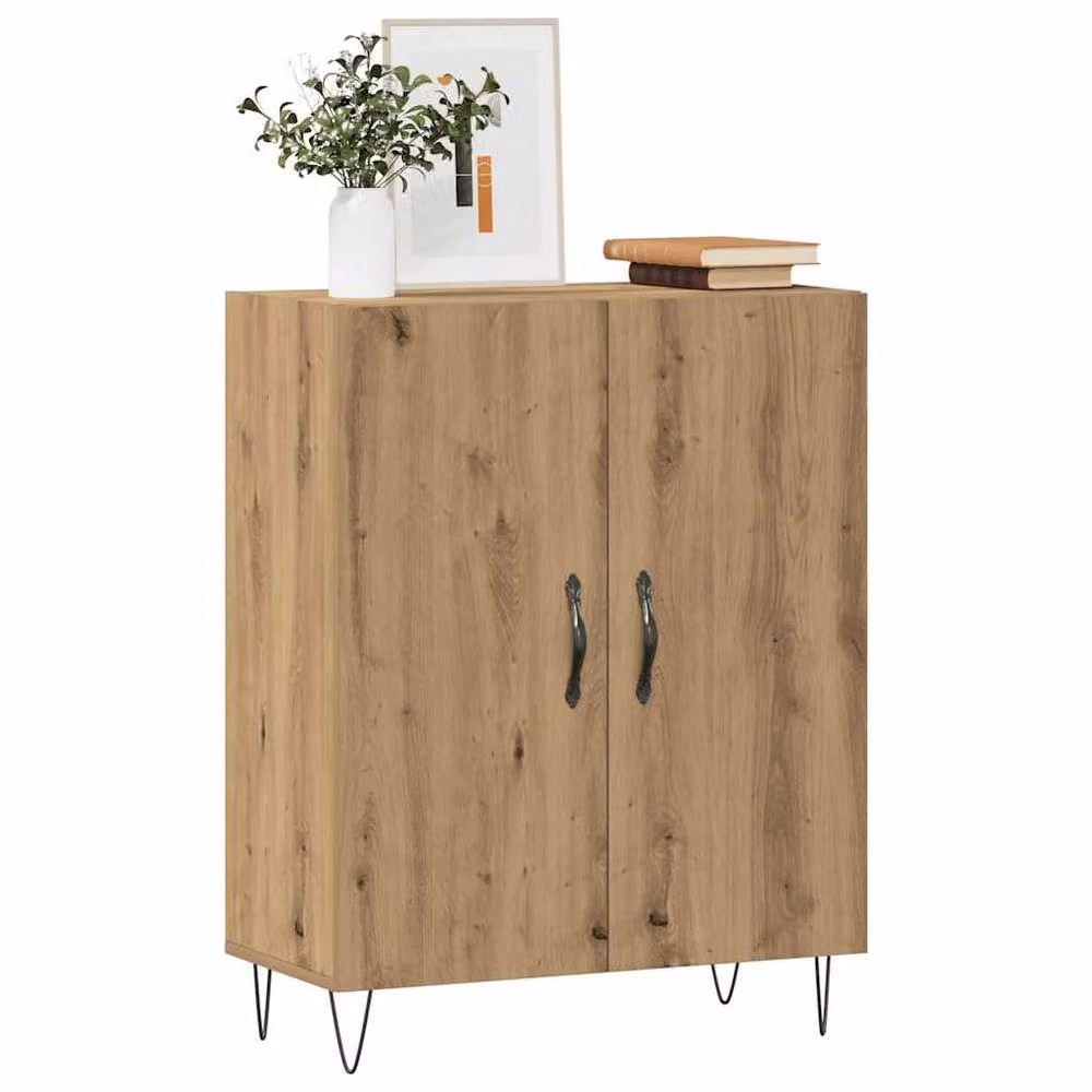 Berkfield Home Artisan Oak Sideboard in Brown, W/D/H: 69.5 x 34 x 90 cm – 2