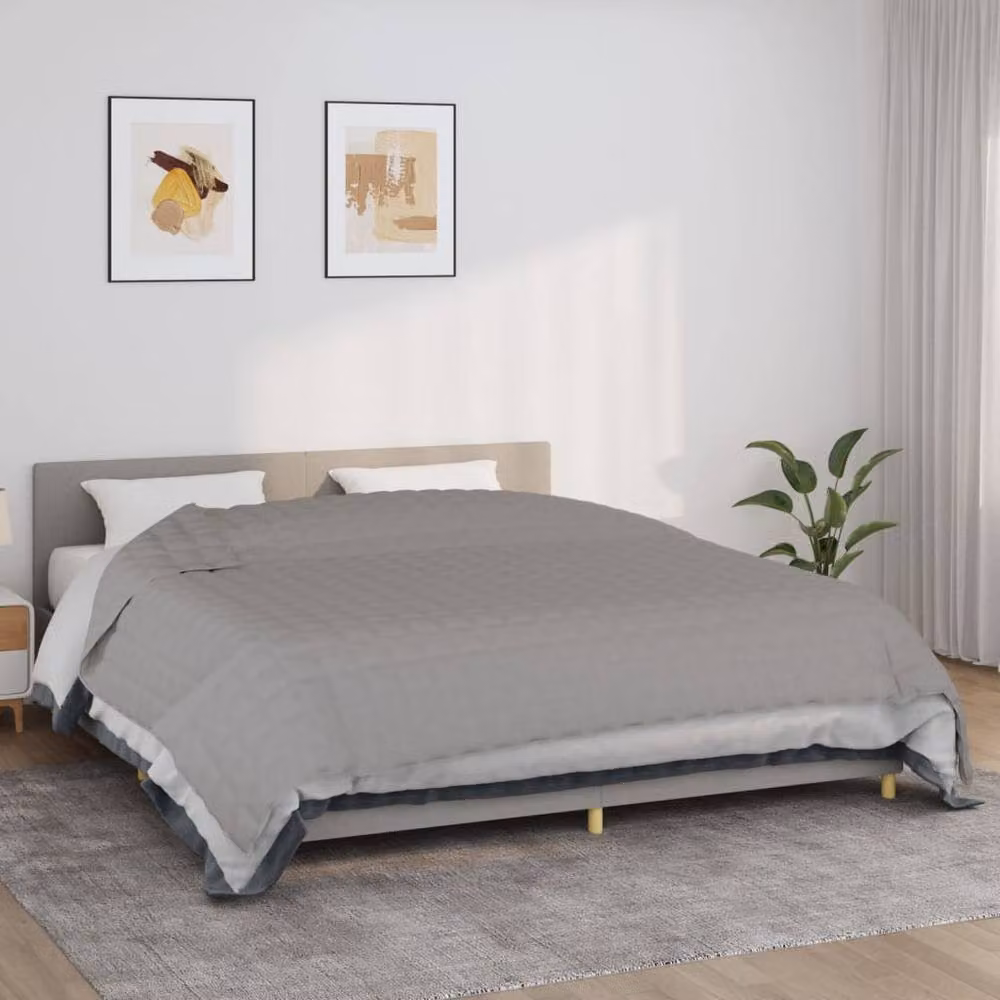 Berkfield Home Grey Weighted Blanket, W: 235 cm, D: 290 cm, 11 kg – 2