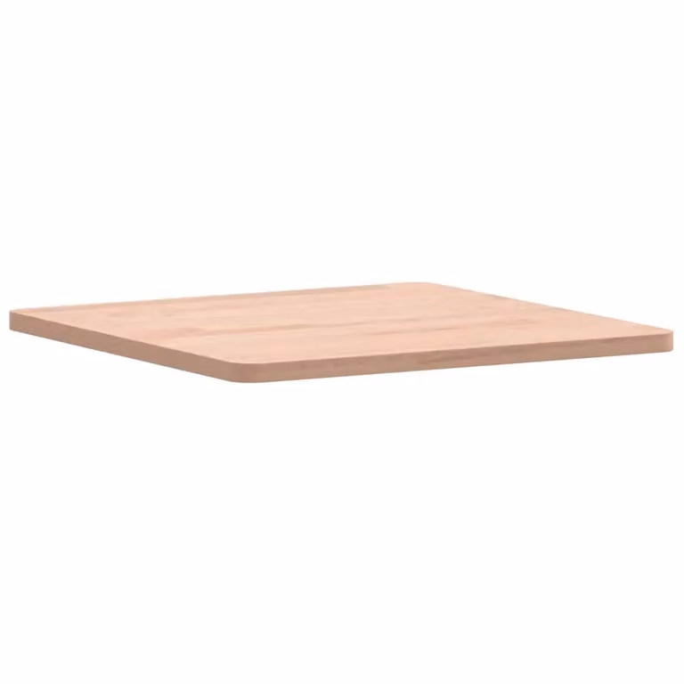 Berkfield Home Square Solid Wood Beech Table Top, Brown, W: 40 cm, D: 40 cm, H: 1.5 cm