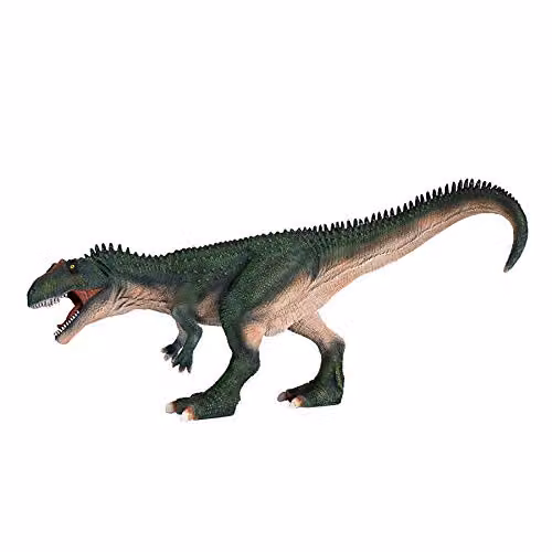 MOJO Deluxe Giganotosaurus Dinosaur Model Toy Figure, Green, Prehistoric Life Collection
