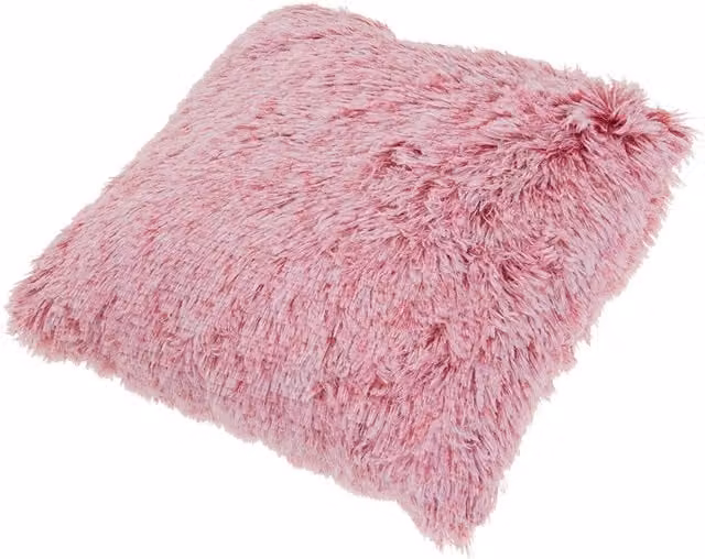 Garden Sanctuary Pink Square Plush Tie-Dye Throw Pillow