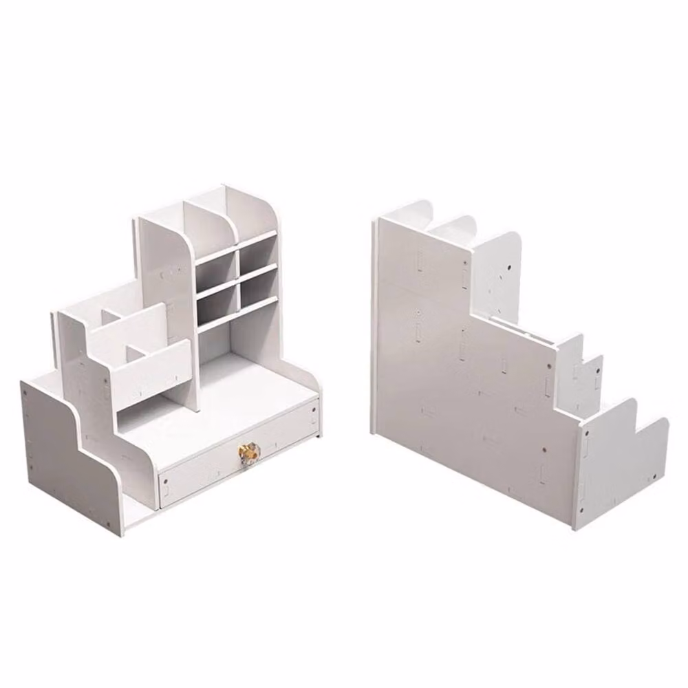 ERGOVEXA Office Pen Pot and Stationery Storage Drawer in White – 2