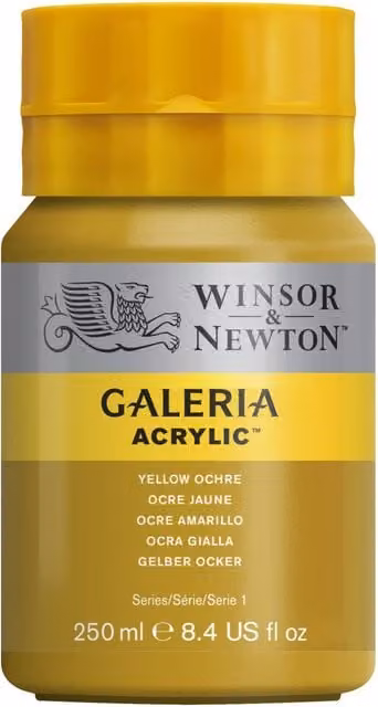 Winsor and Newton Galeria Acrylic Paint Yellow Ochre 250ml