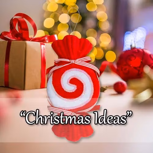 VFM e-Store Red Striped Candy Cane Sweet Christmas Tree Hanging Ornament, Height: 26 cm – 6