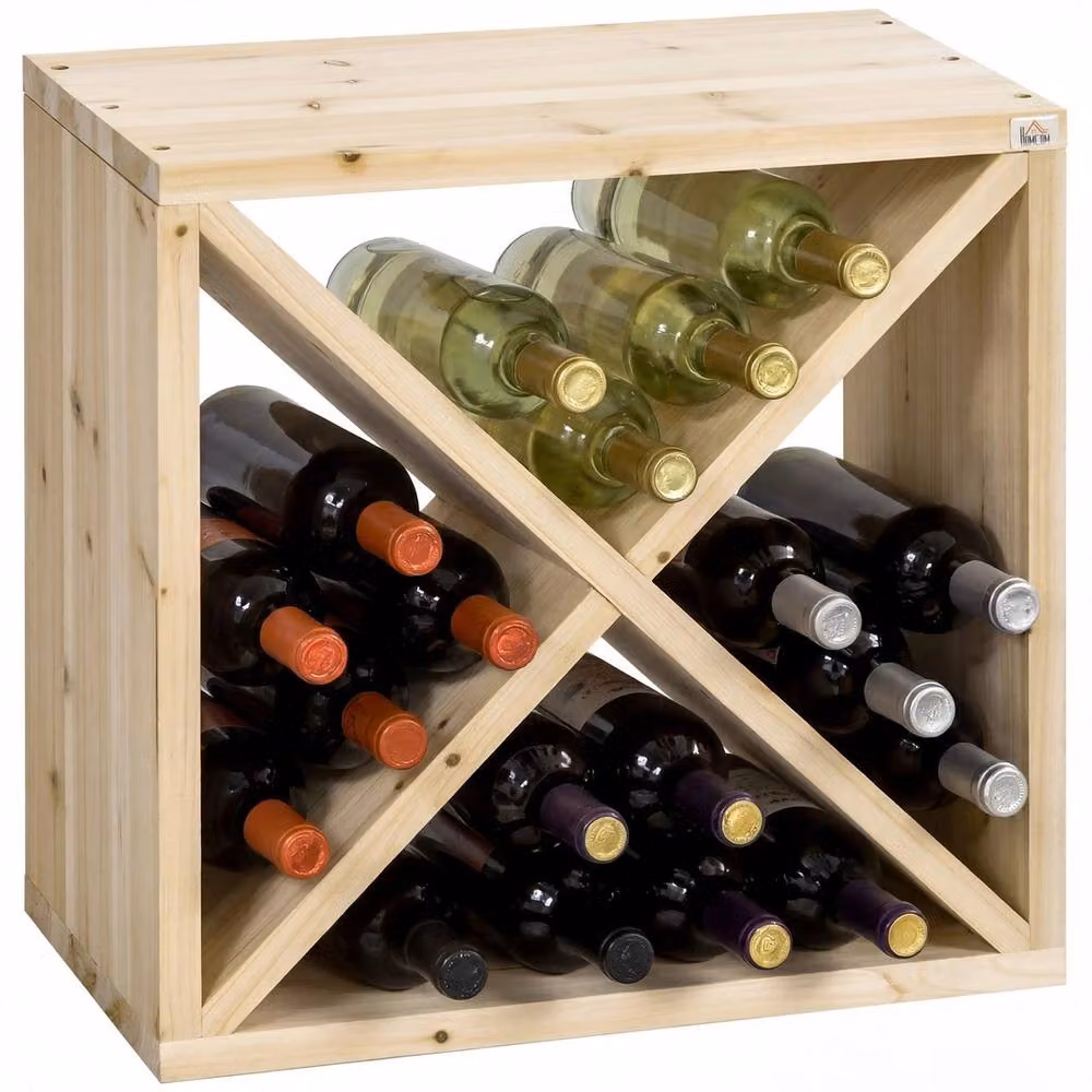 Havendro X-cube 24 Bottle Wine Rack in Natural Pine Wood – 2