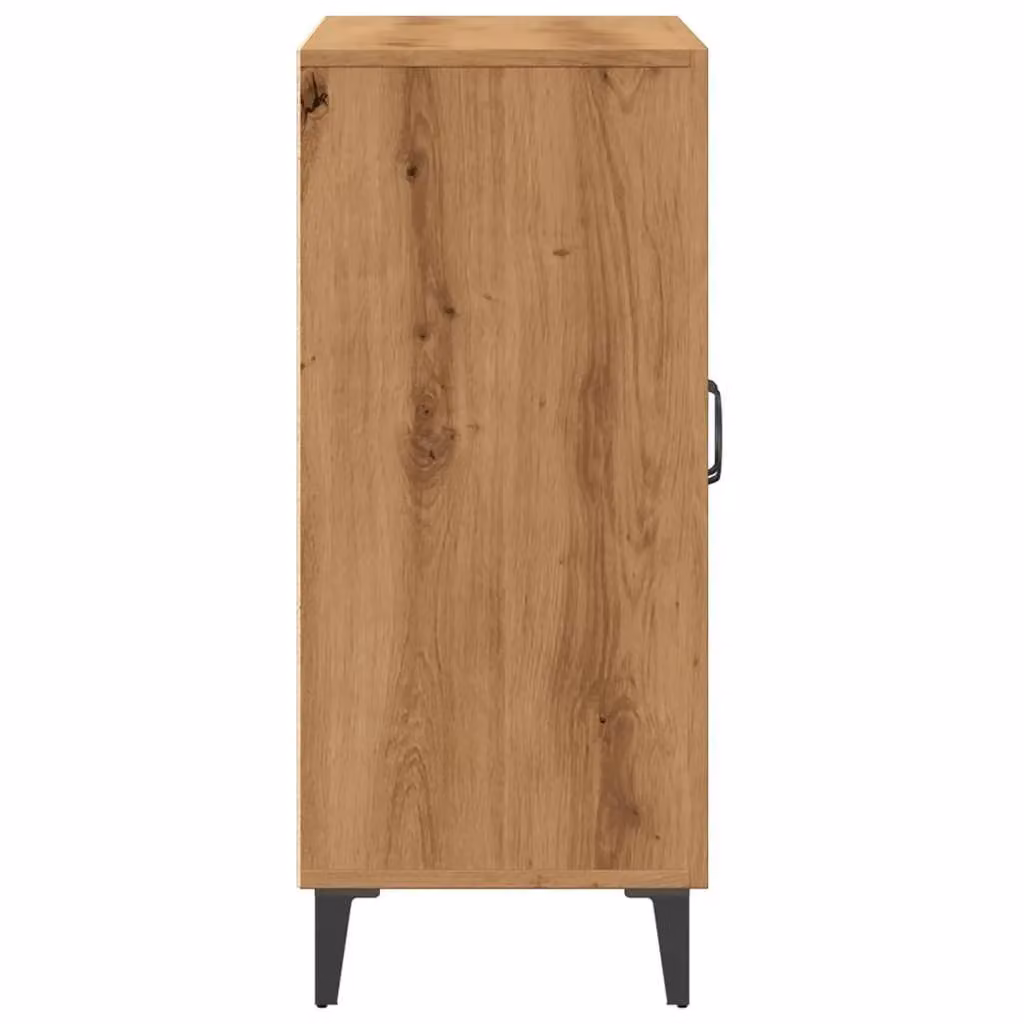 Berkfield Home Artisan Oak Sideboard in Brown, W/D/H: 90 x 34 x 80 cm – 3