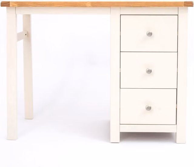 Cabinet Bits Maggiori 3 Drawer Dressing Table in White Pine Wood