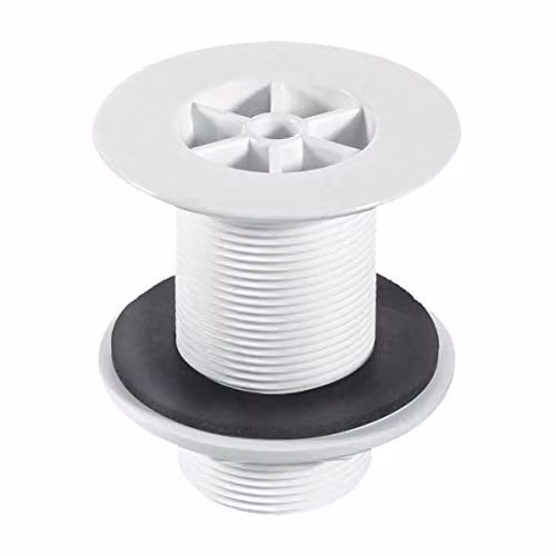 McAlpine White Plastic Round Shower Waste WS3