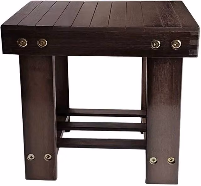PAWNORA Heavy Duty Step Stool with Tray in Brown