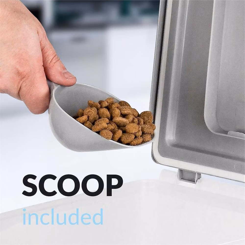 NESTLUNE 20L Airtight Plastic Pet Food Storage Container in Grey – 2