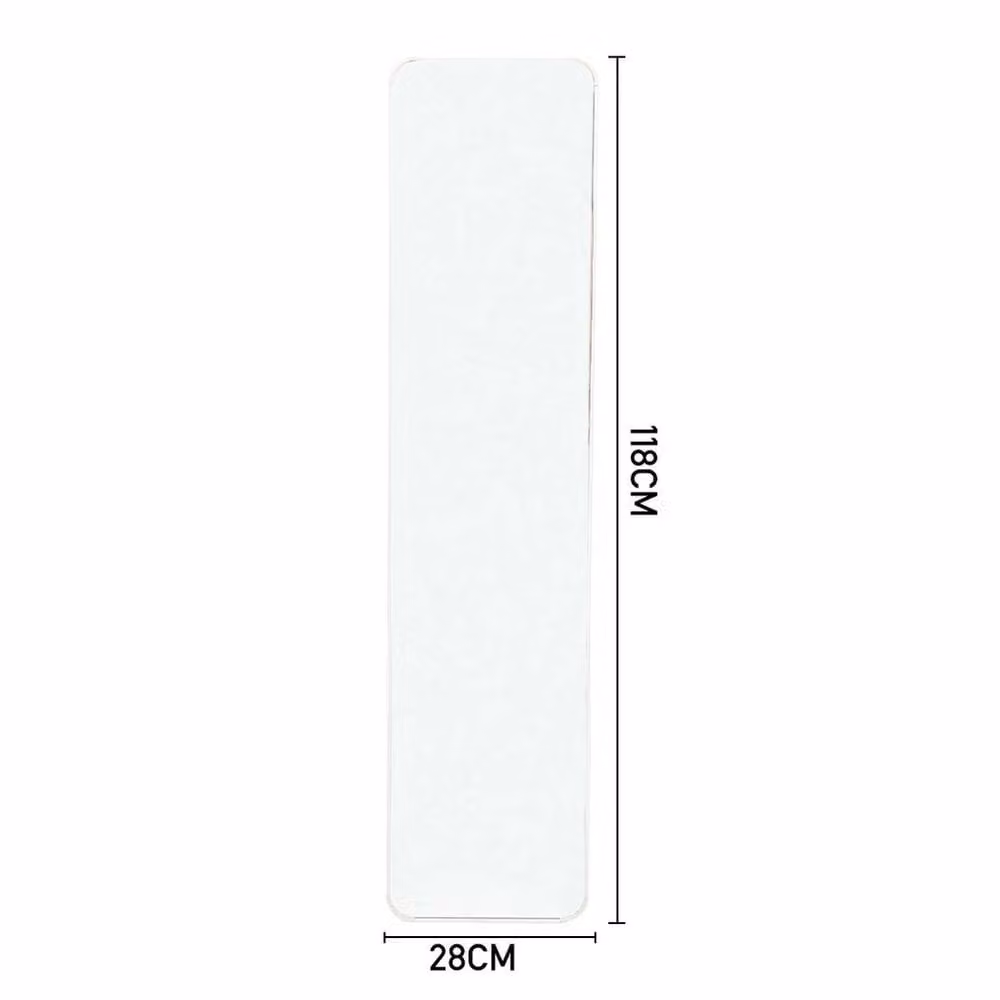 PAWNORA Modern Rectangular Full Length Wall Mirror in White – 2