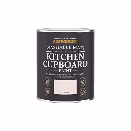 Rust-Oleum China Rose Pink Kitchen Cupboard Paint with Matt Finish, 750ml – 4