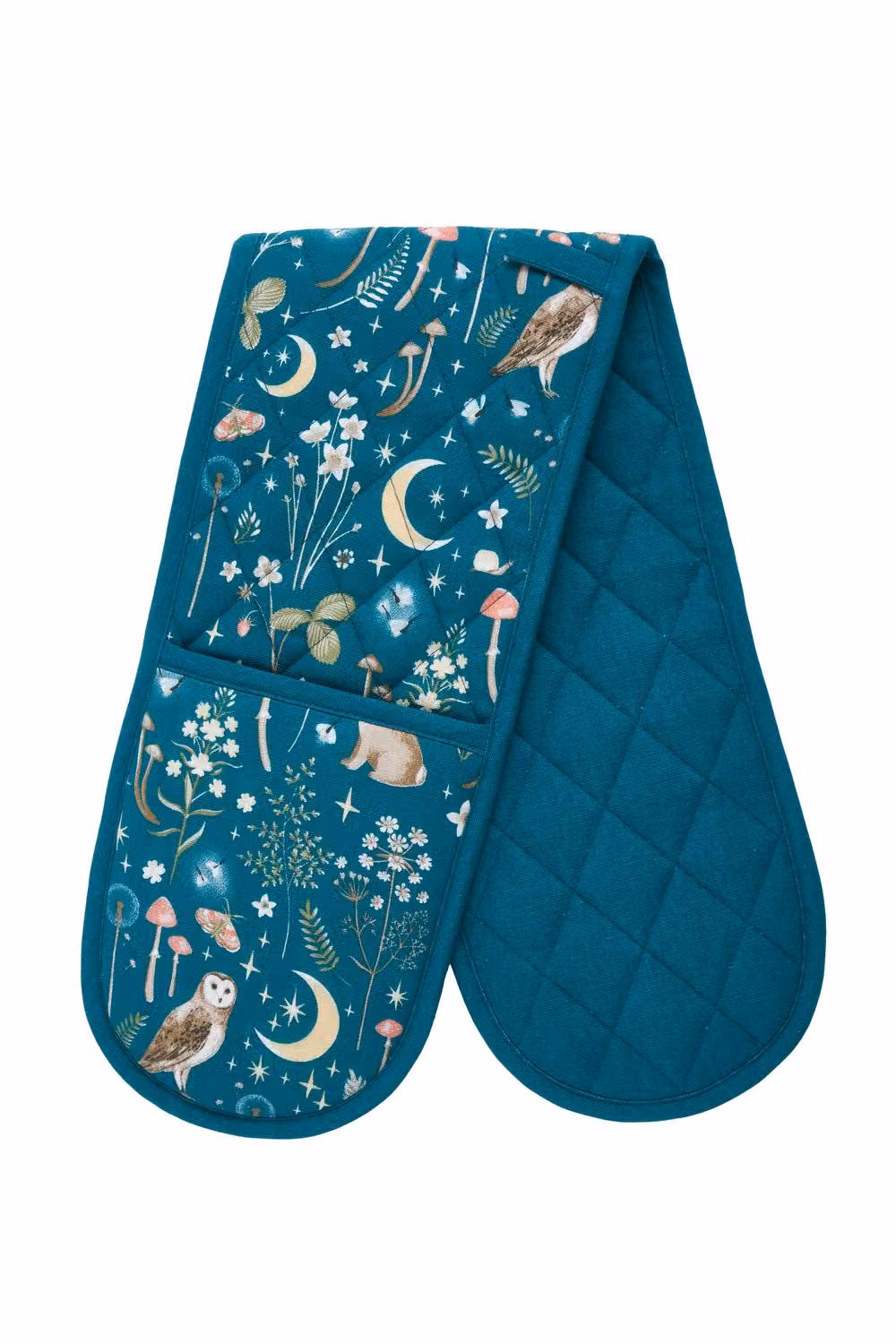 Catherine Lansfield Enchanted Twilight Animals Cotton Kitchen Double Oven Glove in Green – 2