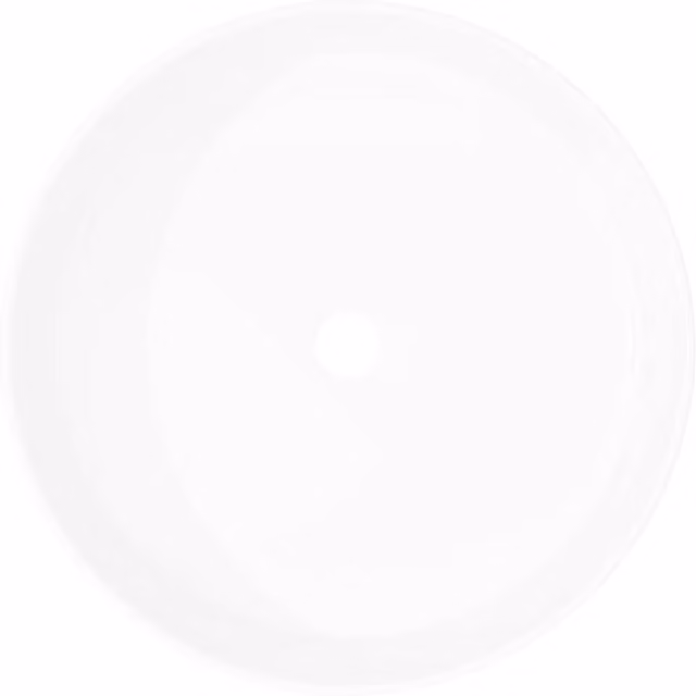 Berkfield Home Elegant Round Ceramic Countertop Basin, White, W: 40 cm, D: 40 cm, H: 15 cm
