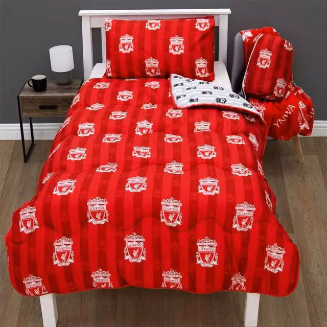 OHS Liverpool Football Red Reversible 10.5 Tog Microfibre Duvet