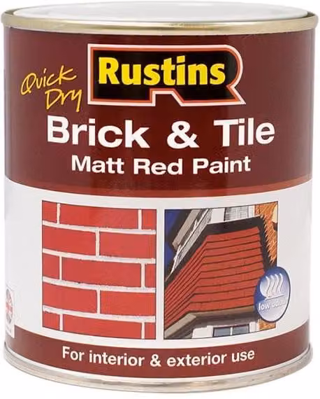 Rustins Quick Dry Matt Red Brick and Tile Paint 250ml – 2