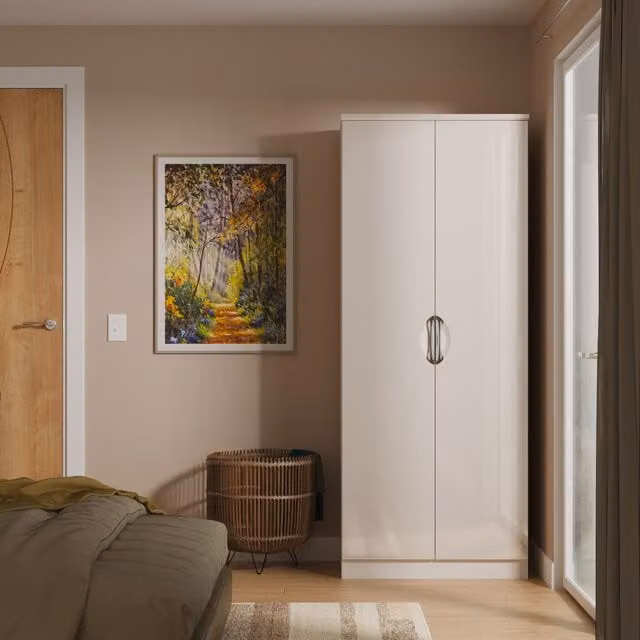 Ready Assembled 2 U Holborn 2 Door Wardrobe in Taupe/Beige