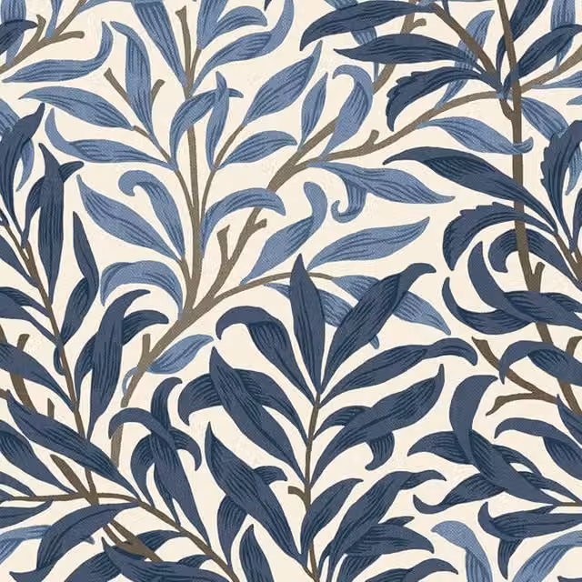 William Morris At Home Willow Bough Fabric in Blue