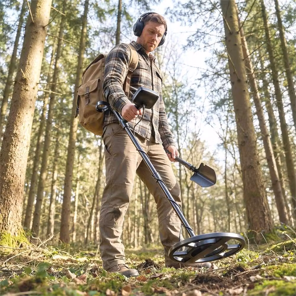 SPETLEK 5 Modes Metal Detector with IP68 Waterproof Search Coil in Black – 6