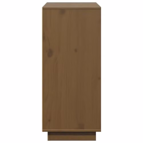 vidaXL Solid Wood Pine Sideboard in Honey Brown, W/D/H: 110.5 x 35 x 80 cm – 4