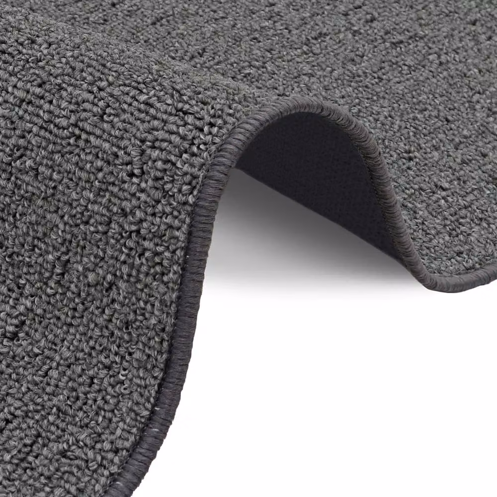 JVL Eden Machine Washable Latex Backed Doormat, Grey, W: 50 cm, D: 80 cm – 4