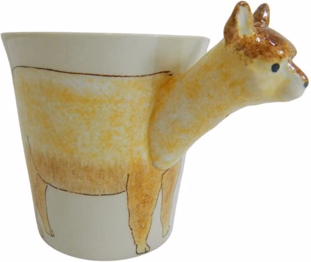 On Trade Winds Brown and White Ceramic Mug for Adults
