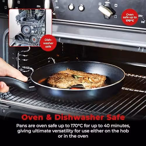 Tower SmartStart Gourmet 5 Piece Non-Stick Cookware Set in Black – 7
