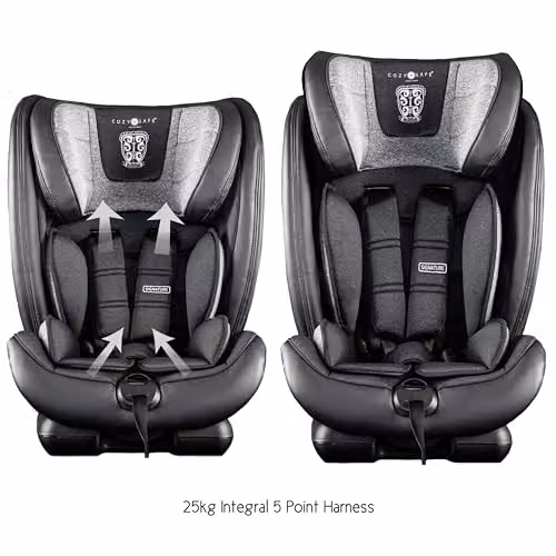 Cozy N Safe Excalibur Group 1/2/3 Convertible Child Car Seat with ISOfix and Top Tether, Graphite – 4