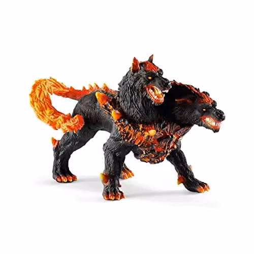 Schleich Eldrador Creatures Hellhound Figurine, Black and Multicolour