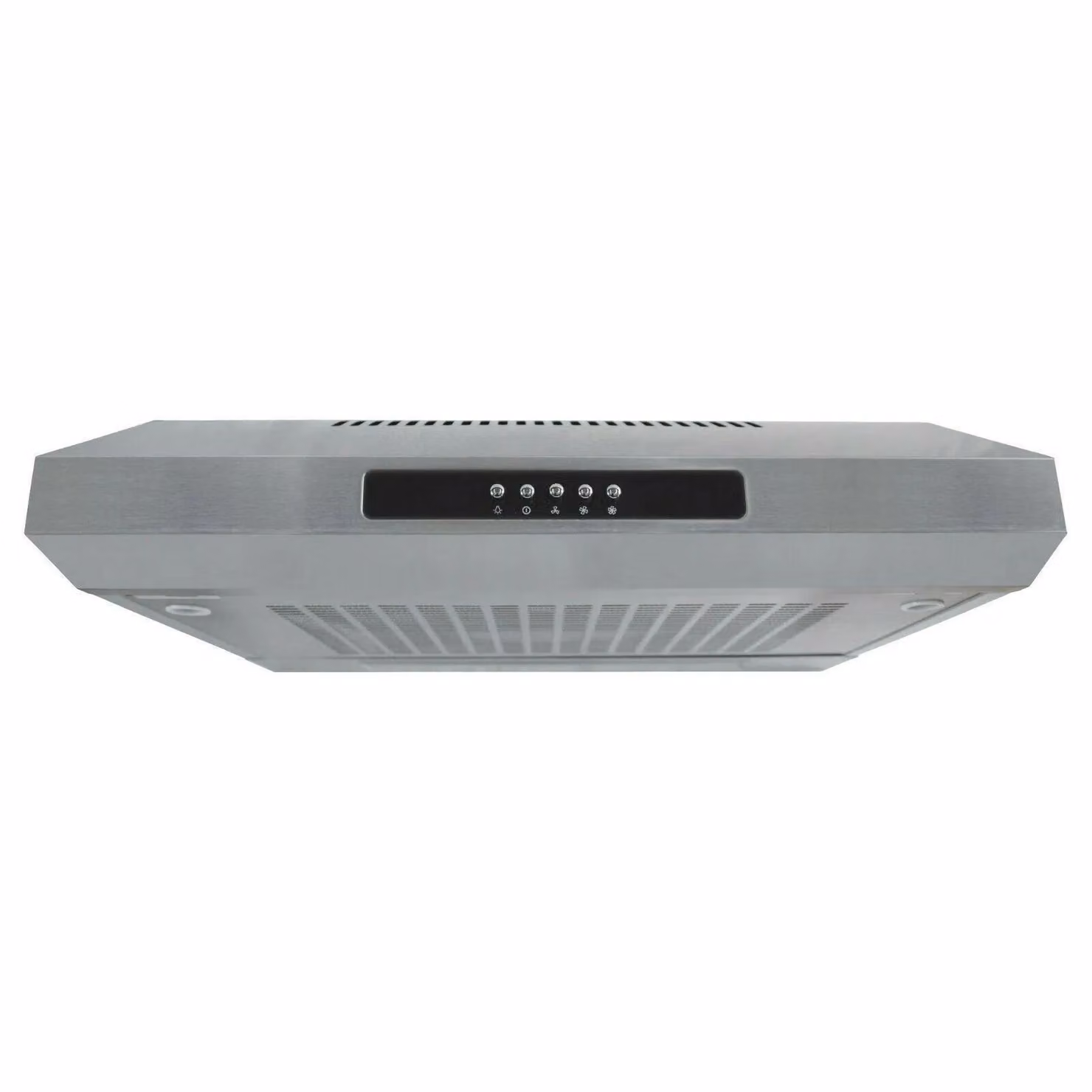 Statesman Wide Visor Wall Mounted Cooker Hood in Silver Stainless Steel with Top Vent Exhaust – 2
