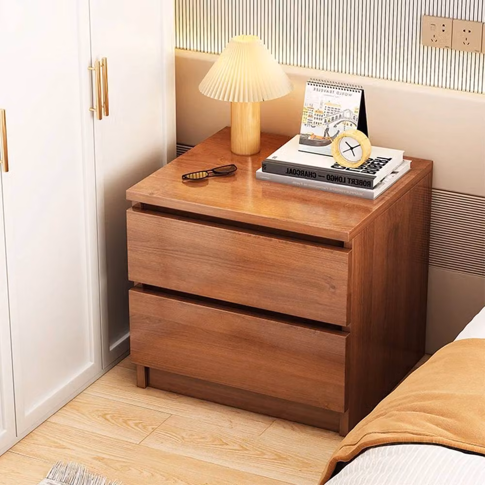 EONLION Modern Bedside Cabinet Nightstand in Brown – 2