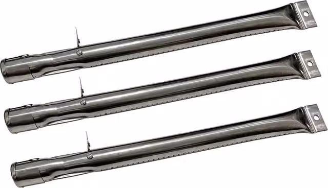 Charles Bentley Set of 3 Silver Stainless Steel Gas BBQ Burners