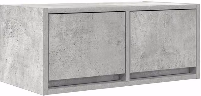 Berkfield Home TV Cabinet in Concrete Grey, W/D/H: 60 x 31 x 25.5 cm