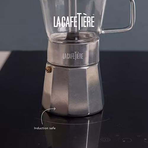 La Cafetière Verona Glass Espresso Maker, Silver, 6 Cup – 2