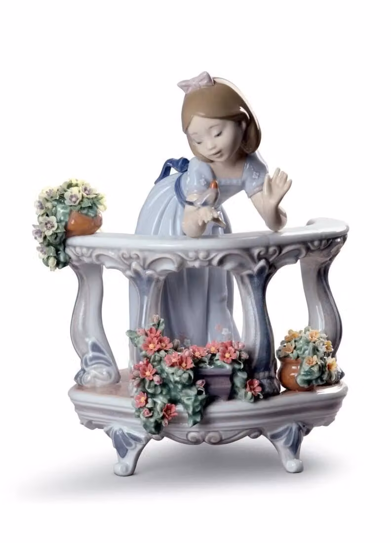 Lladró Morning Song Girl Special Edition Multicolour Porcelain Figurine