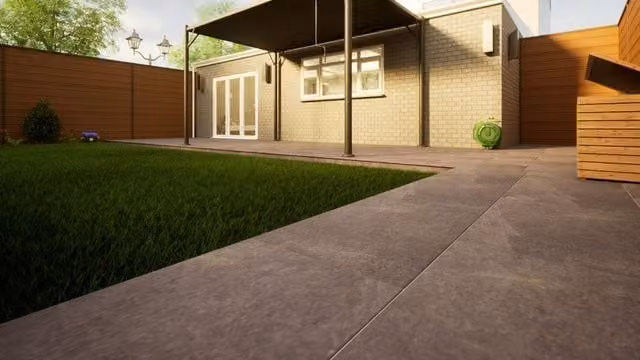 PBSL Group Florence Dark Porcelain Paving, Grey, W: 900 mm, D: 600 mm, H: 20 mm, Pack of 2