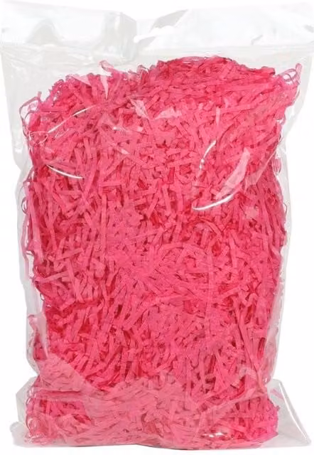 KDMD Cerise Pink Shredded Tissue Paper, 3 x 100g Packs