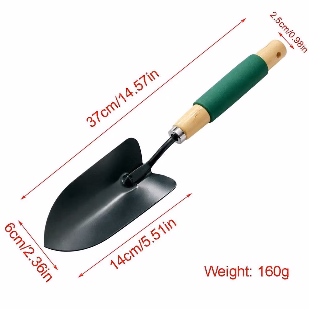 SPETLEK Green Garden Hand Trowel with Steel, Wood and Plastic Construction, 100g – 3