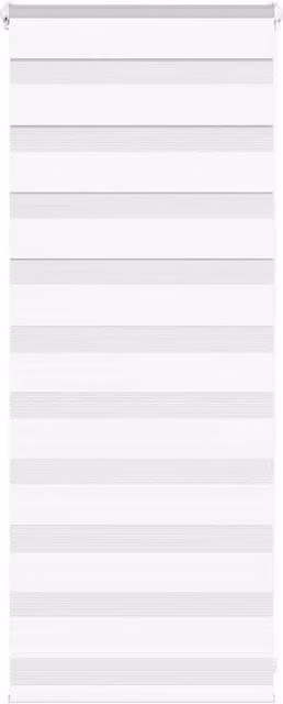 Berkfield Home White Polyester Zebra Blind W/H: 60 x 100 cm