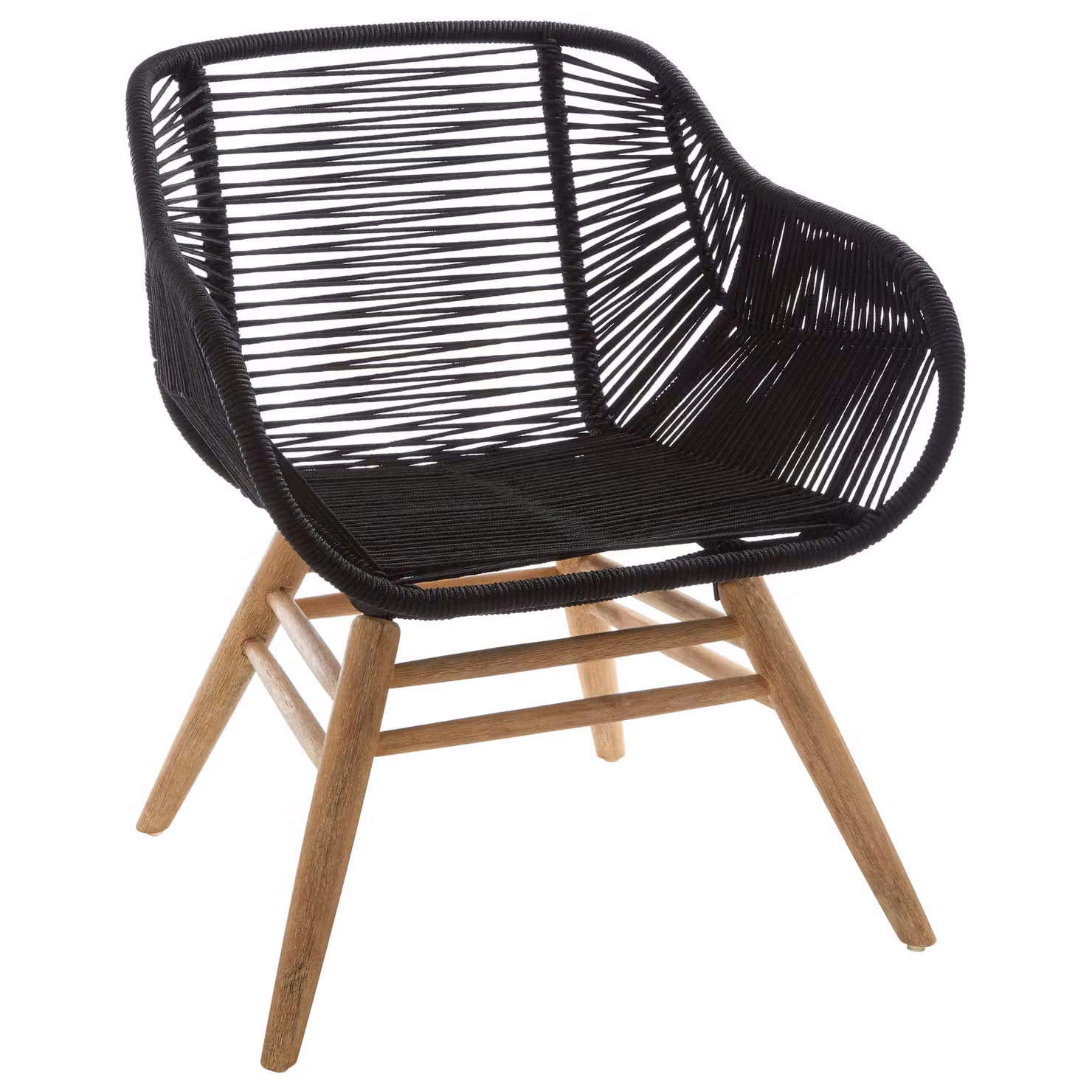 Fifty Five South Orsina Rope Armchair in Black and Gold – 4