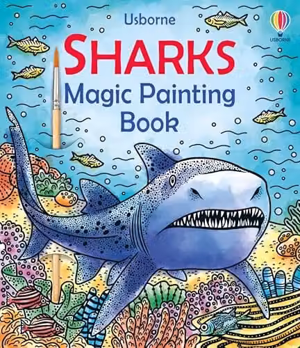 Usborne Sharks Magic Painting Book in Multicolour – 1